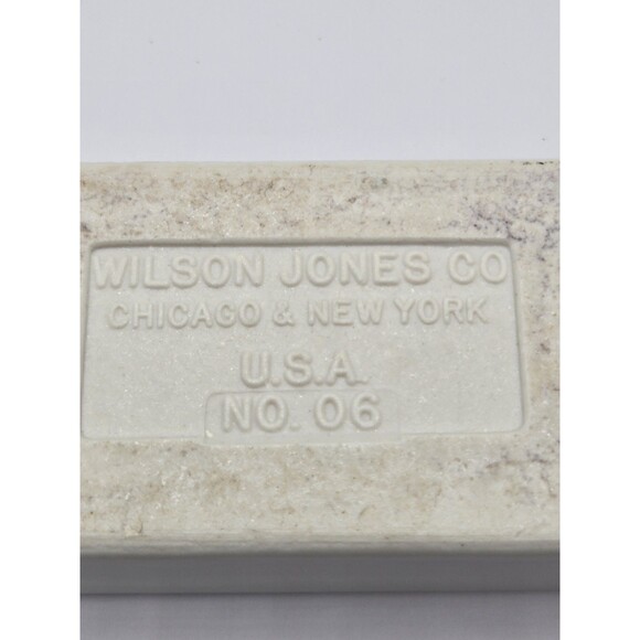 Vintage Wilson Jones CO USA No. 06 Porcelain Stamp Envelope Roller Moistener Wet - Picture 7 of 7